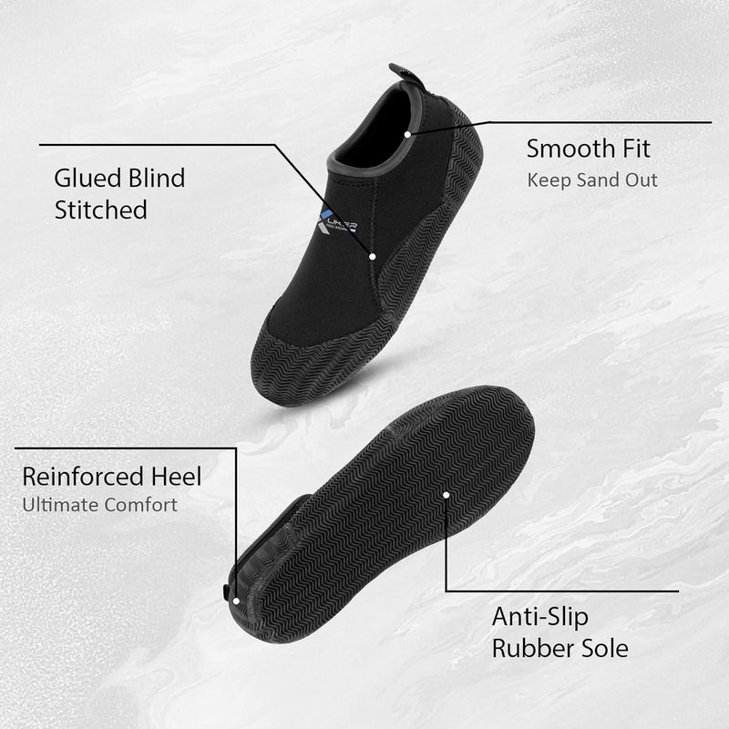 XUKER Neoprene Diving Boots Sand Shoes for Men Women 3mm Glue Blind Stitch Sand Beach Volleyball Wetsuit Socks Shoes - Image 2